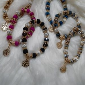 Multicolored Charm bracelets